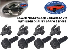 55-07 GM Front Shock Lower A Arm Mounting Bolts & Special U Nuts Hardware 8pc CM