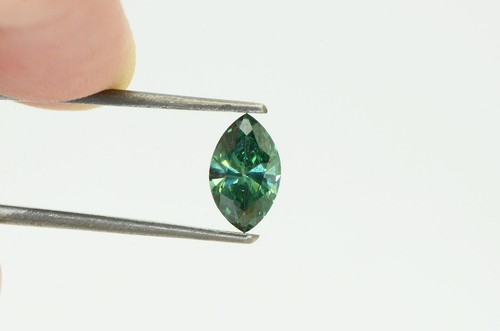 Marquise Form Diamant lose Fancy grüne Farbe VS2 zertifiziert verbessert 1,01 Karat - Bild 2 von 10