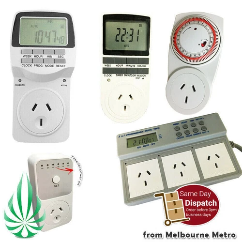 Hydroponic Grow Light Grow Fan Timer Switch Countdown Timer Minute Second Timer - Picture 1 of 10