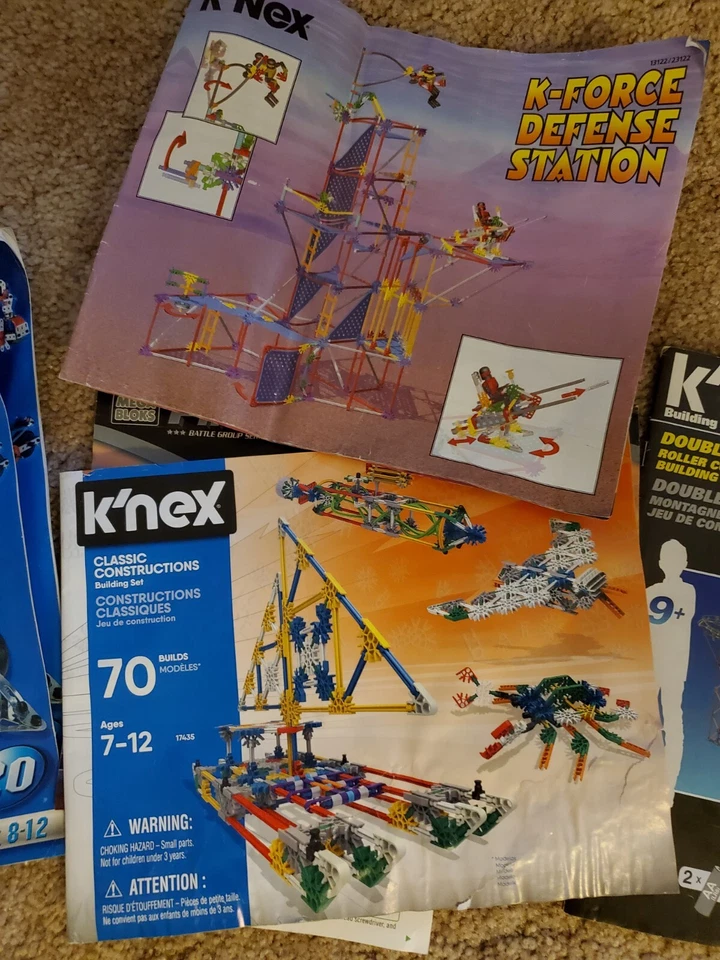 Huge KNEX Lot 11 lbs Wheels Connectors Rods Parts Pieces Manuals Rollercoaster - Image 4 of 4