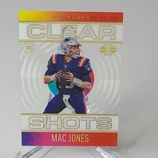 2021 Illusions Panini Football Mac Jones  Clear Shots Rookie Patriots #CS-20