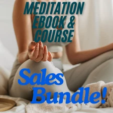 Meditation eBooks , Guides, Website Pages & Courses Bundle w/MRR License