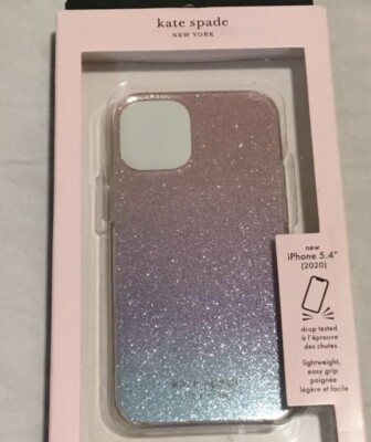 NEW Kate Spade Protective Hardshell Case for iPhone 12 Mini Ombre Pink  Glitter
