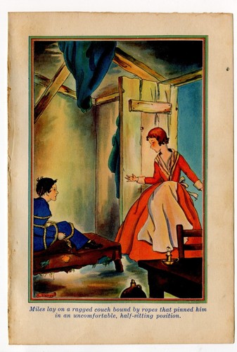 Libro encuadernado litografía a color Marjorie Stempel Illustration 'Miles Lay' 1928 - Imagen 2 de 2