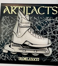 Signed JJ Jonette Vintage 1980-90s Pewter Finish Rollerblade Pin