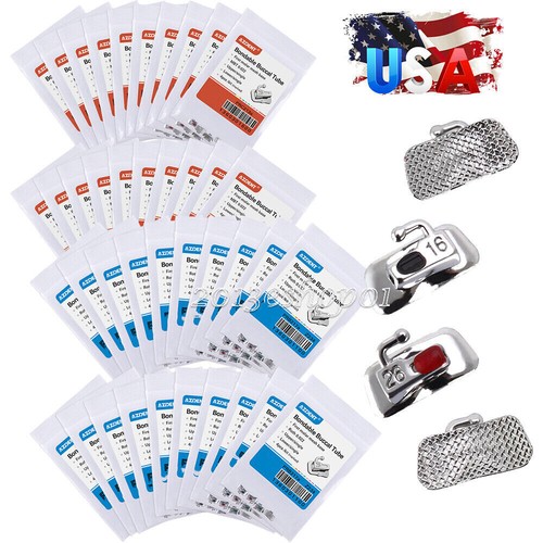 Tubo bucal adhesivo de ortodoncia dental Roth/MBT.022 1er molar AZDENT