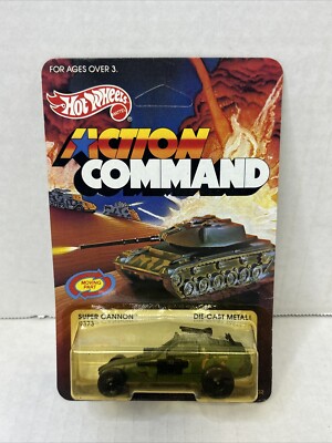 1984 HOT WHEELS ACTION COMMAND SUPER CANNON #9373 Unpunched Sealed Z5