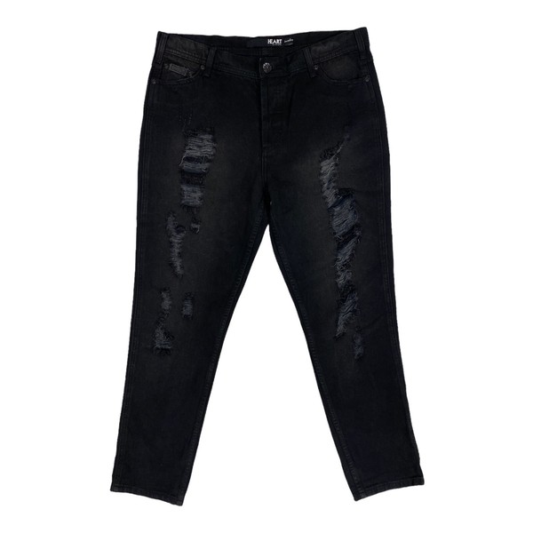Heart By Nana Judy “The Boyfriend” Womens Jeans - Size 12 (36W / 28L) - Black