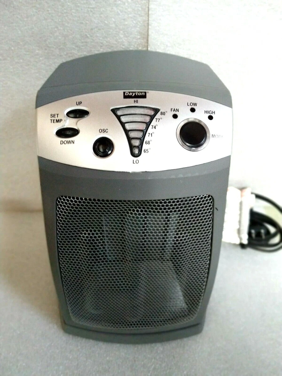Dayton Electric Heater Ceramic 1VNX1A - 120 Volt, 1500 watt for Parts or  Repair | eBay