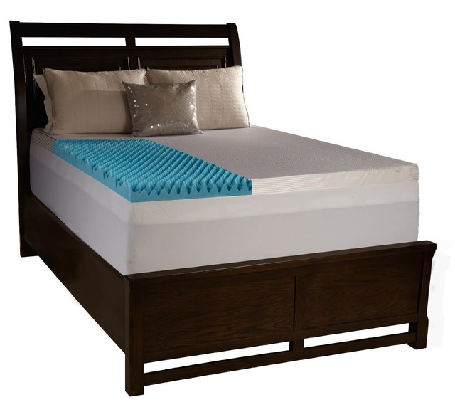 4" Cal King Egg Crate Foam Mattress Topper Gel Infused Memory Bed Pad