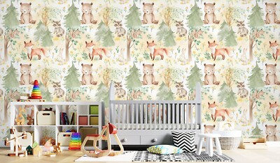 3D Bäume Fuchsbär C5836 Tapete Wandbild Fototapete Uta Naumann Amy 2023