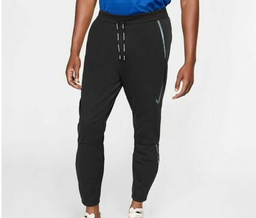 NUOVO! Pantaloni da corsa Nike Shield Swift uomo BV5066-010 colore nero taglia 2XL - Foto 1 di 9