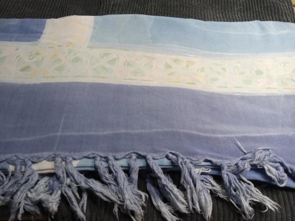 Sun Beachy саронг или стены вися бледно-синий - 44 "x 60" - Изображение 2 из 4