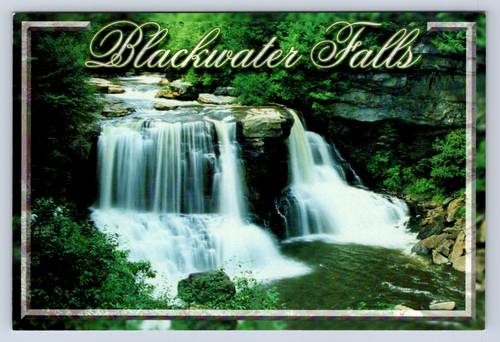 Vintage Postcard Blackwater Falls State Park West Virginia - Picture 1 of 2