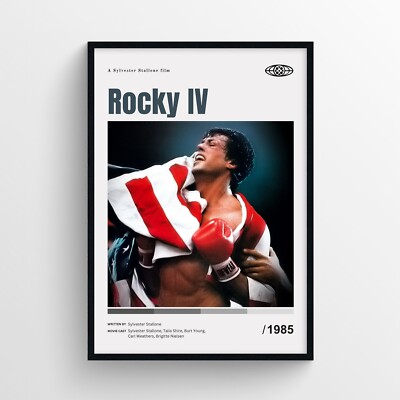 Rocky IV Movie Poster Print, Wall Art - Unframed | eBay