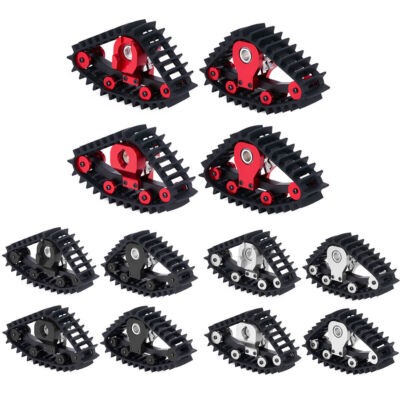 4PCS Snow Tracks Wheel Tires Kit for 1/18 RC Crawler Car Traxxas TRX4M Upgrade