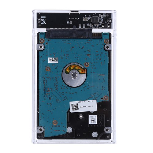 2.5inch SSD Case SATA To USB3.1 8TB SSD HDD Hard Disk Box (Transparent) - Afbeelding 6 van 12