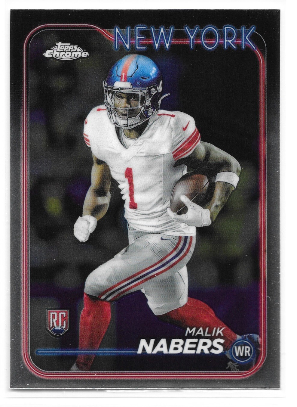 Malik Nabers Topps Chrome #205 Base