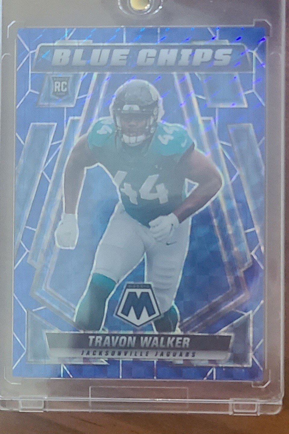 2022 Travon Walker rookie Blue Chips Panini mosaic card 86/99 # BC-15