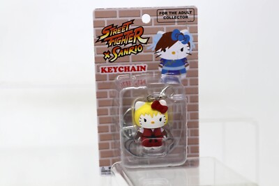 Toynami Hello Kitty X Street Fighter Ken Keychain or Mobile Charm