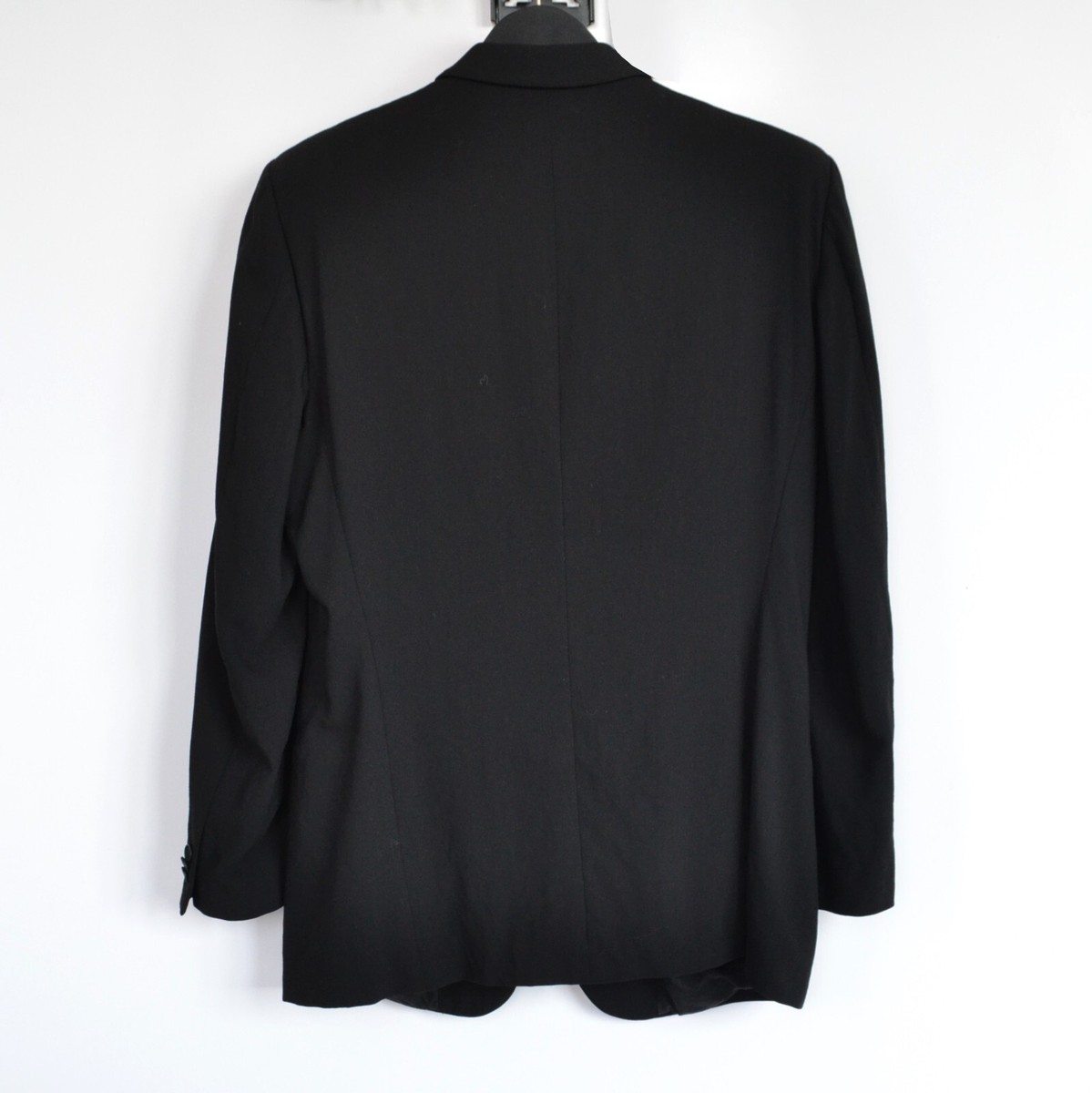 90s Vintage Mens EMPORIO ARMANI Suit Black Blazer Pants Wool 90s Vintage Mens EMPORIO ARMANI Suit Black Blazer Pants Wool