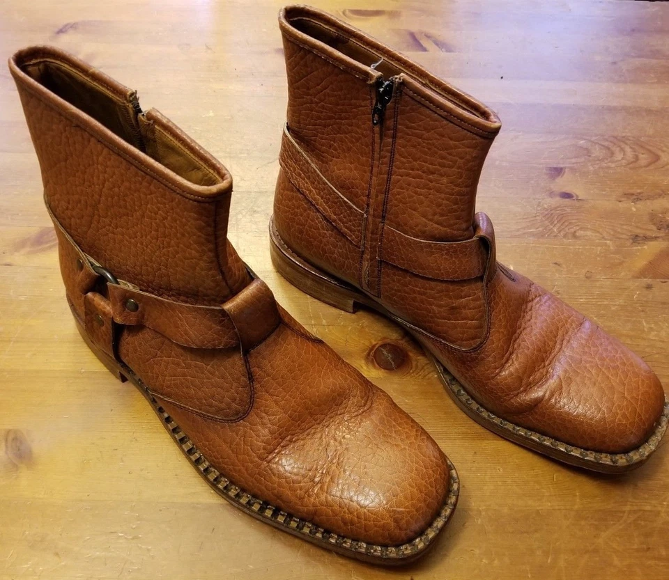 Botines vintage, The Bates Classics, marrón, cuero granulado (talla 12C) Foto 2 de 4