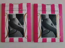 2 Victoria's Secret Lasting Luxuries Sheer to waist Pantyhose Naked/Chocol Small