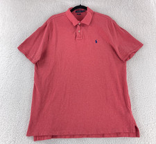 Polo Ralph Lauren Classic Fit Polo Shirt Mens Size XL Orange Short Sleeve Cotton