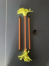 Juggle Dream Flower Stick With Control Sticks NEVER USED Orange/ Green Juggling