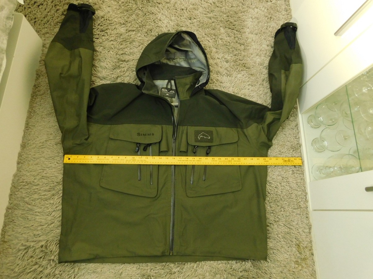 Simms G3 guide gore-tex XCR jacket Men's 2XL fishing wading