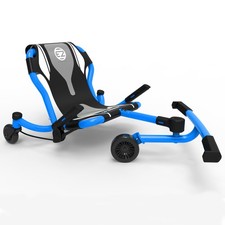 EzyRoller Spinner Ride-On Scooter-Aqua Blue, Pedal-Free, 360° Turns, Kids&Teens