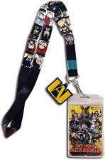  NEW My Hero Academia: Hero Portraits Lanyard with ID Holder and Charm