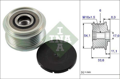 Puleggia alternatore INA adatta a Peugeot Citroón Ford + altri modelli #1 - Foto 2 di 3