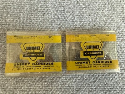UNIMET Lathe Turning Carbide Inserts U53 10pc Vintage NOS TNMG 432 Style USA NOS