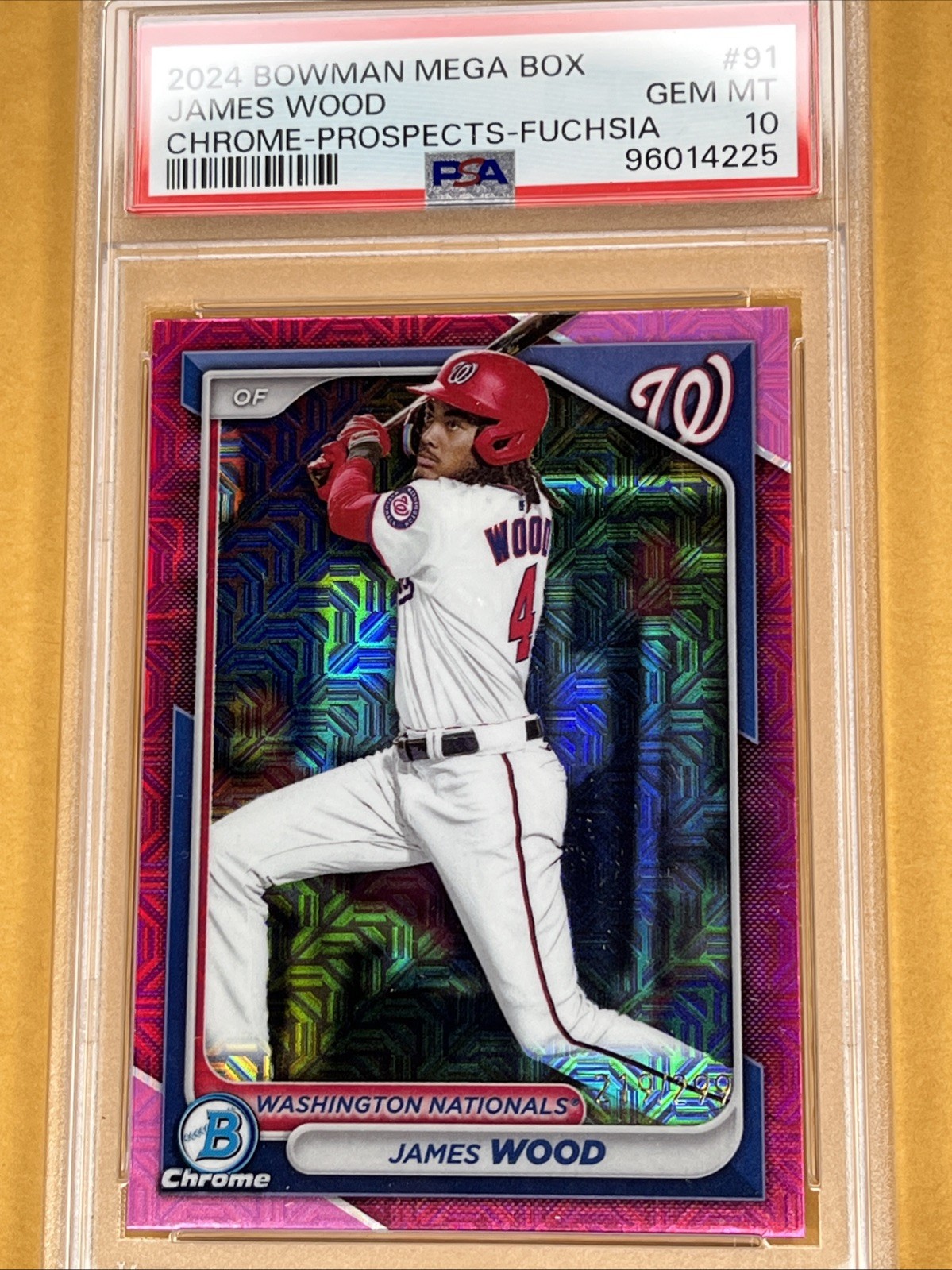 2024 1st Bowman Chrome Mega Box Kyle Teel 177/299 Fuchsia Rookie PSA 10 GEM MINT