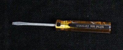 Vintage Stanley 100 Plus Flathead Screwdriver No.1010 Made in USA (A11)
