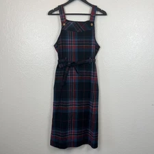 VTG Byer Too Dress Juniors 9 Plaid Preppy Ivy League Grunge Dark Academia School