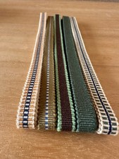 56in 3bu Japan Sanadahimo Cotton Flat Cords 100 Woven Ribbon Obi Craft 5Set E 