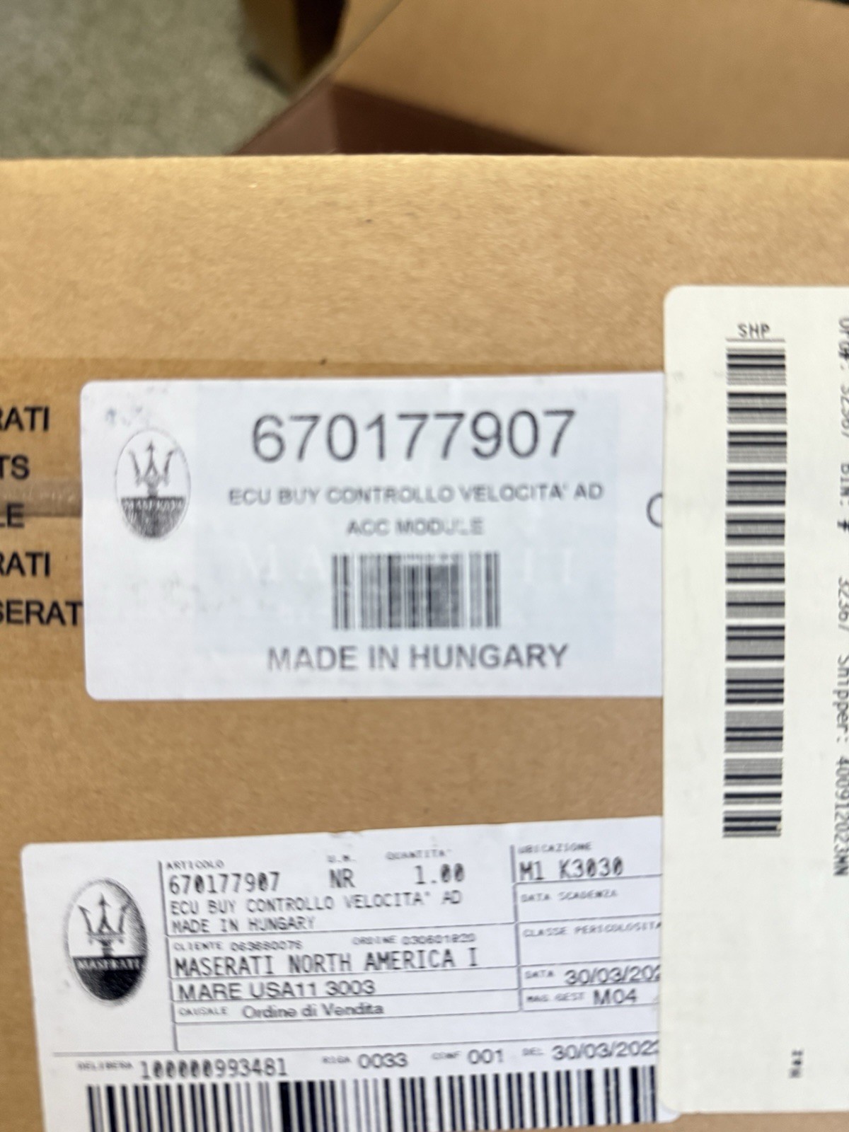 New  Maserati Ghibli Levante ACC Adaptive Cruise Control 670177907