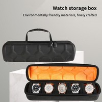 5 Slots Travel Watch Roll Case Army Watch -Display Case Watch Storage Box