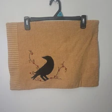 Fall Table Placemats Home Collections by Raghu Country Stitched Felt Black Crow 