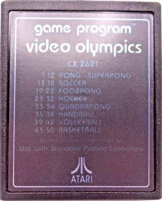 ATARI VCS 2600 -- VIDEO OLYMPICS (ATARI CX2621) #NTSC