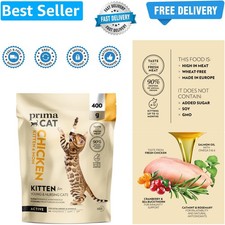 Complete Dry Chicken Flavoured Cat Food, Kitten and Nursing Cat Food, 400g- A... 24.98 per kilo