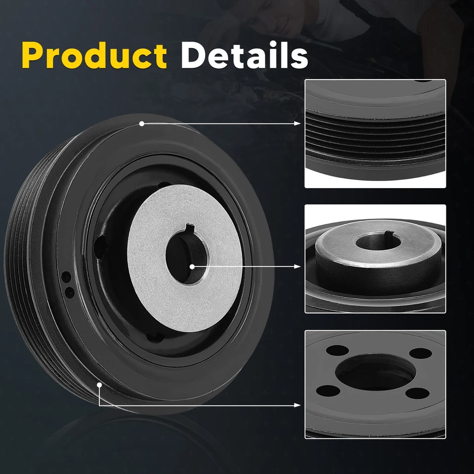 Harmonic Balancer for Subaru Legacy Outback H4 2.5L 12305AA330 2010-2012 New - Изображение 4 из 4