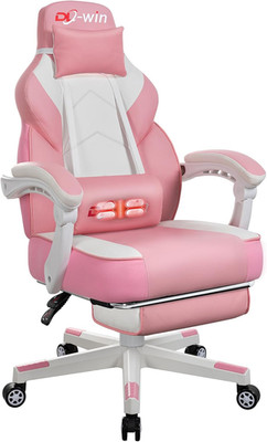 Gaming Chair with Footrest & Lumbar Support, Ergonomic Racing Style Computer Cha