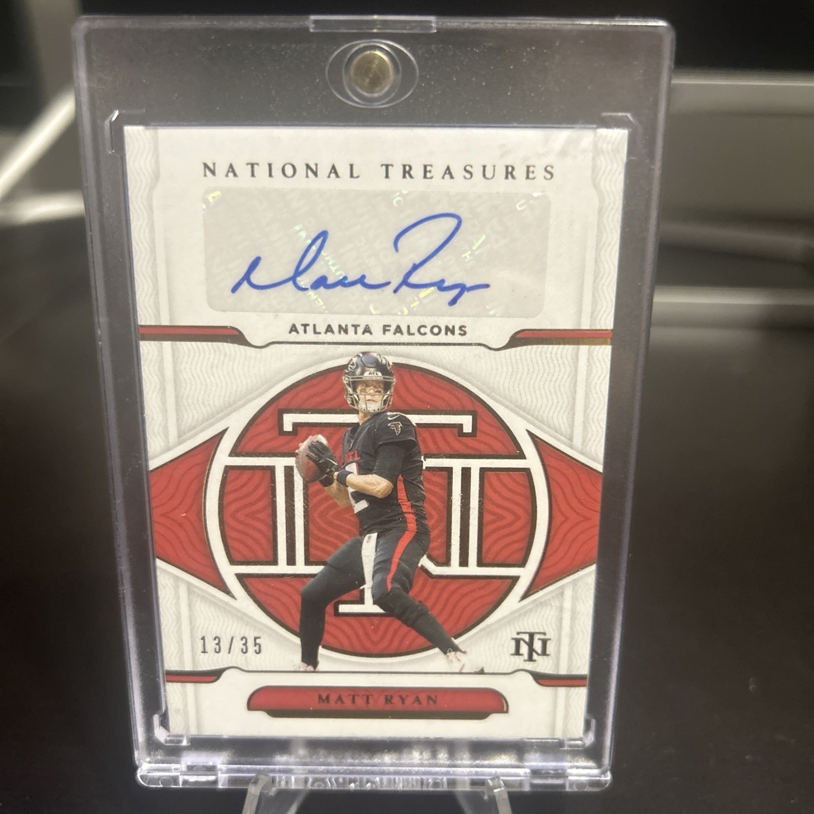 2021 Panini National Treasures Autograph 13/35 Matt Ryan S-MR