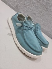 Hey Dude Wendy Women's Sz 8 Stretch Fleece SeablueBoat Shoes 121412121