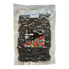 NIP Lot Of 5 Dowsabel Black Pony Beads Bulk 1000 Pcs 6x9mm Large Hole - 5000 PCS