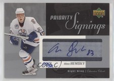 2004-05 Upper Deck Priority Signings 7/50 Ales Hemsky #AH Auto 1o3