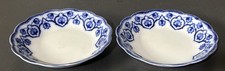 Vintage Lot Of 4 Antique W.H. Grindley "Haddon" Flow Blue 7-3/4  Serving Bowls